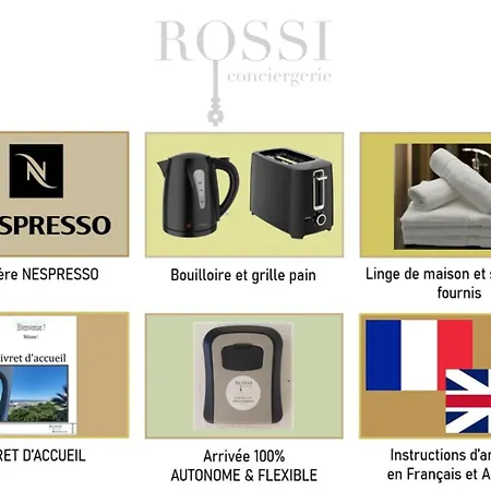 & Detente Au Point Zero, Proche Thalasso Clim Wifi Plages - Rossiconciergerie - Linge Inclus Apartman